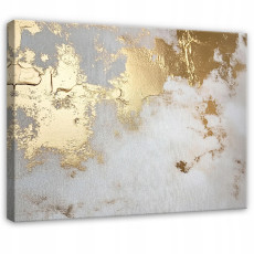 Tableau sur toile mural abstrait doré pour salon, chambre à coucher, cuisine 120x80