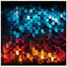 Papier peint mural pour adolescent avec motif d'hexagones en 3D pour garçon, dimensions 150 x 105