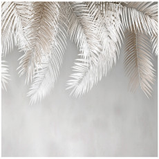 Papier peint abstrait avec des feuilles suspendues pour la chambre à coucher ou le salon, 400 x 280