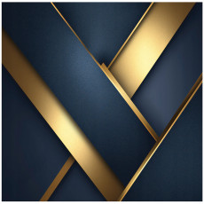 Papier peint abstrait lignes dorées chambre salon papier peint intissé 150x105