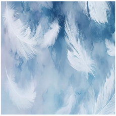 Papier peint photo bleu art pour chambre à coucher salon papier peint intissé 350x250