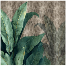 Papier peint abstrait feuilles chambre salon papier peint intissé 150x105