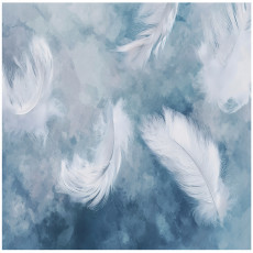 Papier peint photo abstrait bleu pour la chambre à coucher ou le salon 200x140