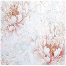 Papier peint photo fleurs pivoines abstraction pour mur chambre salon 250x175