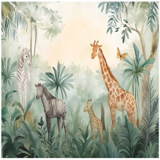 Papier peint pour enfants animaux forêt papier peint pour chambre d'enfant 400x280