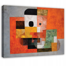 Tableau abstrait géométrique art déco pour chambre à coucher ou salon sur toile 100x70