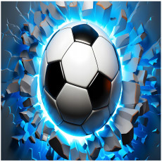 Papier peint football 3D pour garçon Papier peint pour adolescents 350x250