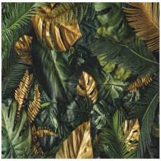 Papier peint photo feuilles de monstera dorées et vertes pour chambre à coucher ou salon, papier peint 200x140