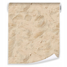 Papier peint beige structure mur béton sur intissé mur salon chambre à coucher