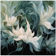 Papier peint photo fleurs abstraction chambre à coucher salon papier peint intissé 200x140