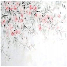 Papier peint photo fleurs de cerisier feuilles vertes pour chambre à coucher salon papier peint 250x175