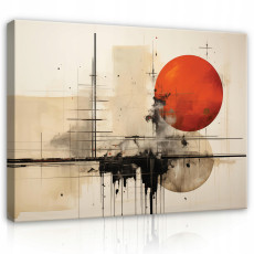 Tableau sur toile mural abstrait pour chambre à coucher salon moderne 40x30