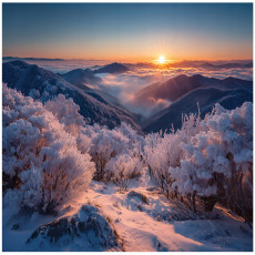 Papier peint photo montagne paysage nature chambre salon papier peint intissé 200x140