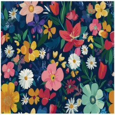 Papier peint pour enfants filles fleurs colorées papier peint pour enfants 200x140