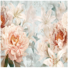 Papier peint floral bohème pivoines pour chambre à coucher salon papier peint intissé 150x105