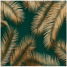 Papier peint photo feuilles glamour vert chambre à coucher salon papier peint intissé 250x175