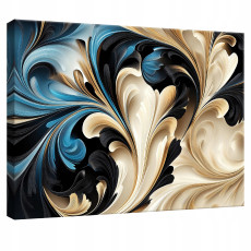 Tableau pour chambre à coucher, salon, cuisine, abstraction, beige, sur toile, mur, 60 x 40