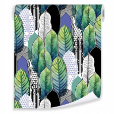 Papier peint feuilles pour mur papier peint mural moderne