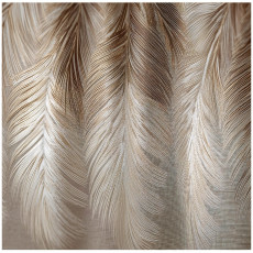 Papier peint photo plumes beige boho marron chambre salon papier peint intissé 150x105