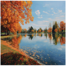 Papier peint forêt lac nature chambre salon papier peint intissé 200x140