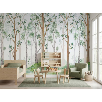 Papier peint for&ecirc;t pour enfants papier peint pour chambre d'enfant intiss&eacute; 400x280
