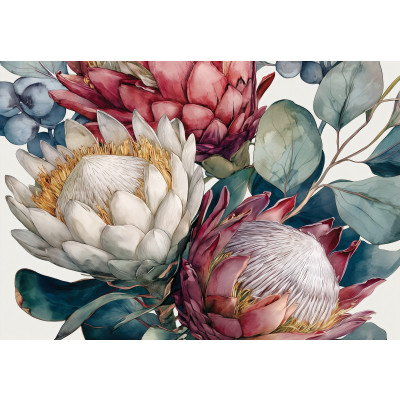 Papier peint photo fleurs abstraction chambre salon papier peint intiss&eacute;