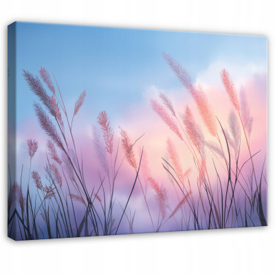 Tableau pampa nature paysage pour chambre à coucher salon sur toile 100x70