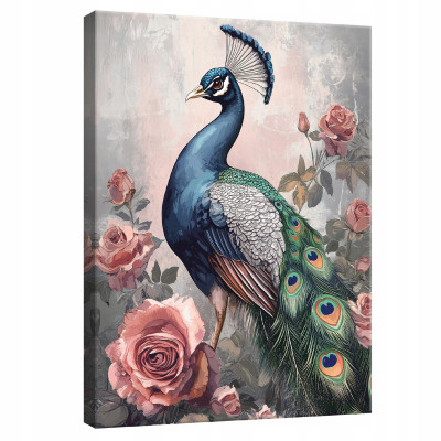Tableau pour le salon, la chambre, la cuisine, représentant une grue, la nature et des oiseaux, sur toile, à accrocher au mur, 40 x 30