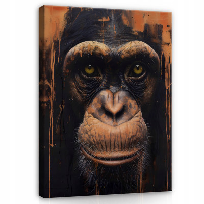 Tableau singe gorille animaux sur toile murale pour chambre à coucher salon 40x30