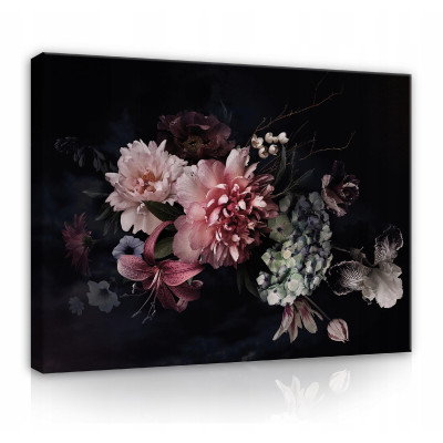 Tableau fleurs moderne toile chambre 120x80