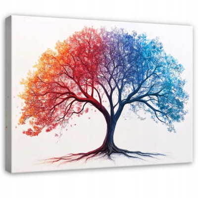 Tableau arbre de vie abstraction pour chambre à coucher salon cuisine sur toile 120x80