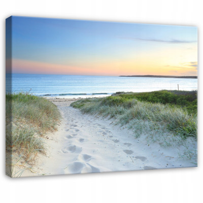 Image plage mer nature paysage pour chambre à coucher salon sur toile 40x30