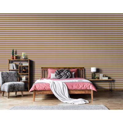 Papier peint violet &agrave; rayures de style scandinave sur intiss&eacute; pour le salon et la chambre &agrave; coucher