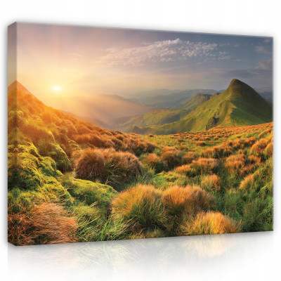 Image de paysage montagneux et naturel pour mur 120 x 80