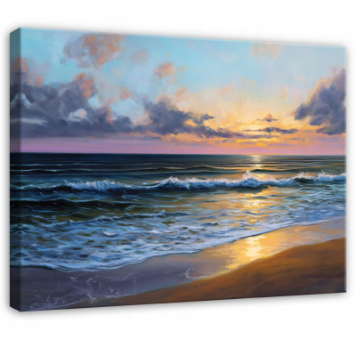 Tableau plage mer nature paysage pour chambre à coucher salon cuisine sur toile 40x30