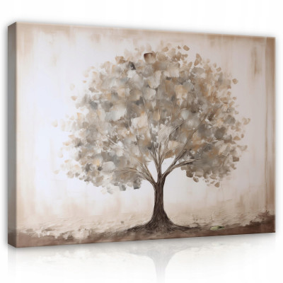Tableau sur toile murale abstraction arbre vintage pour chambre à coucher salon 40x30