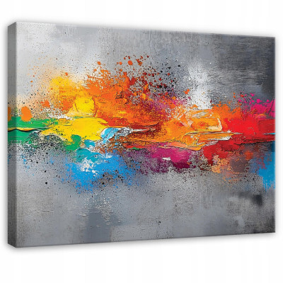 Tableau abstrait gris de style loft pour chambre à coucher, salon ou cuisine, sur toile 40 x 30