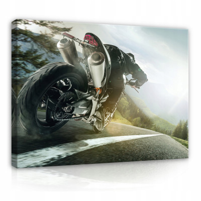 Image moteur de course pour chambre d'adolescent 120x80