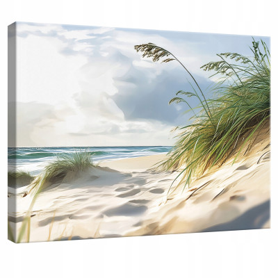 Tableau sur toile mur mer plage nature pour chambre à coucher salon cuisine 40x30