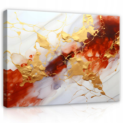 Peinture abstraite marbre sur toile murale pour salon chambre à coucher grand format 120x80