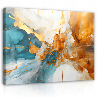 Peinture abstraite marbre sur toile murale pour chambre à coucher salon grand format 100x70