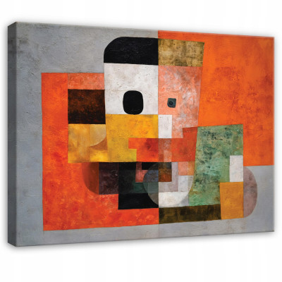 Tableau abstrait géométrique art déco pour chambre à coucher ou salon sur toile 60x40