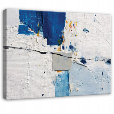 Tableau abstrait structure 3D gris pour chambre à coucher salon sur toile 40x30