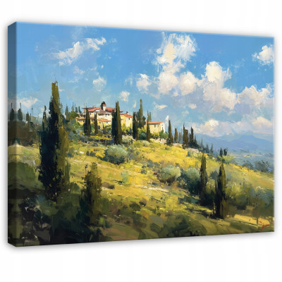 Image de paysage, montagne et nature pour chambre à coucher, salon ou cuisine, sur toile 100 x 70