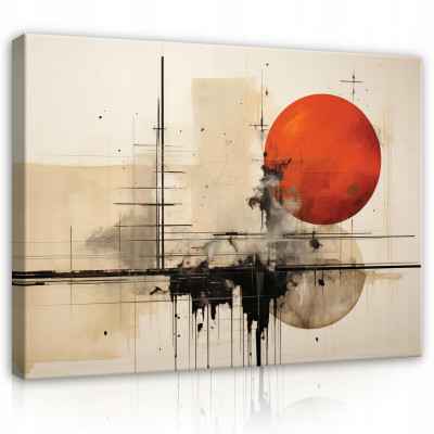 Tableau sur toile mural abstrait pour chambre à coucher salon moderne 60x40