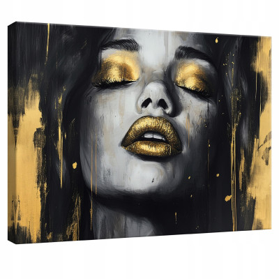 Tableau sur toile mur femme glamour pour chambre à coucher salon cuisine 100x70