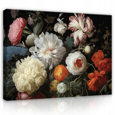 Peinture sur toile murale fleurs pivoines pour chambre à coucher salon moderne 100x70
