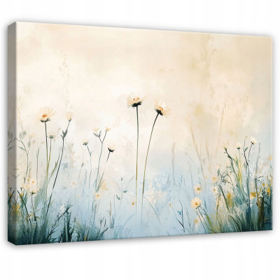 Tableau fleurs des champs moderne pour chambre à coucher, salon, cuisine sur toile 40x30