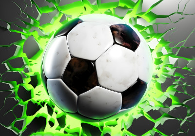 Papier peint football 3D pour garçon Papier peint pour adolescents
