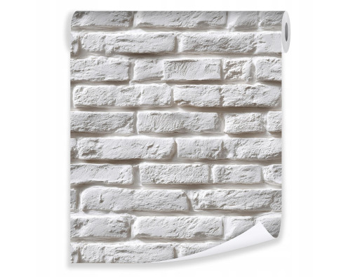 Papier peint blanc brique mur sur intiss&eacute; mur salon chambre &agrave; coucher papiers peints muraux